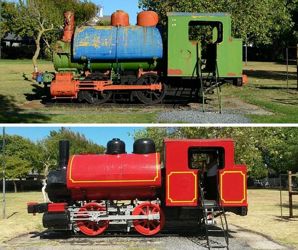 The iconic train at Choo Choo Park in Claremont has a rich history that few people know about. Andre Ter Morshuizen goes in search of the back-story behind the fire-red engine and finds that it has travelled land and sea to get to its final resting place. 