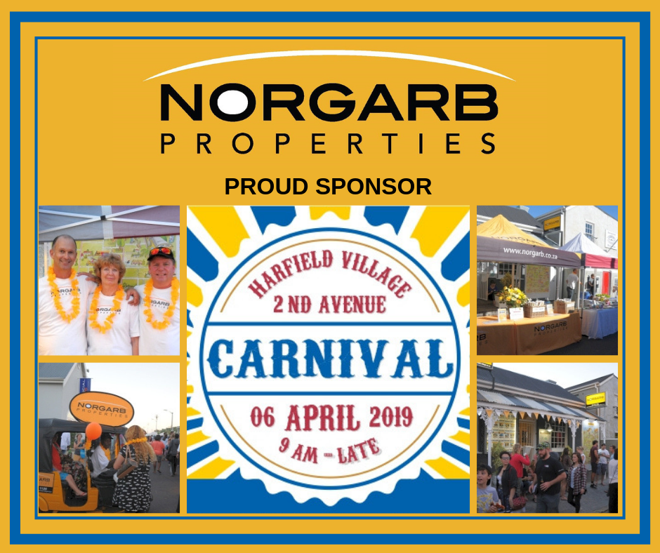 Norgarb Properties has always been an avid supporter and sponsor of the Harfield Village Carnival since 2009.

Once again, we are a proud sponsor of this fun-filled event for 2019.